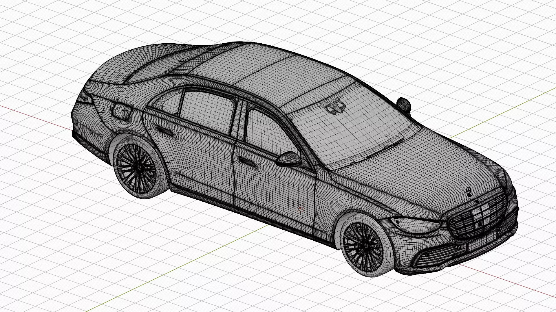Mercedes Benz S Class 3D model_0