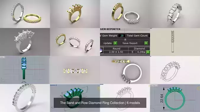 The Band and Row Diamond Ring Collection