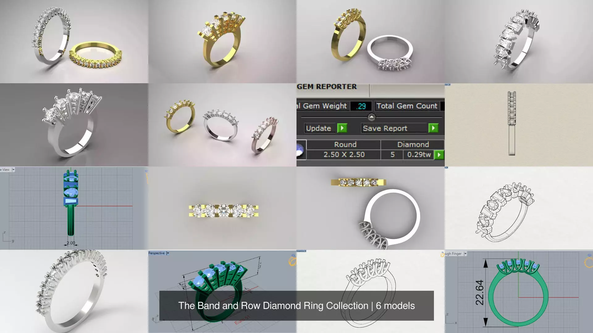 The Band and Row Diamond Ring Collection _0