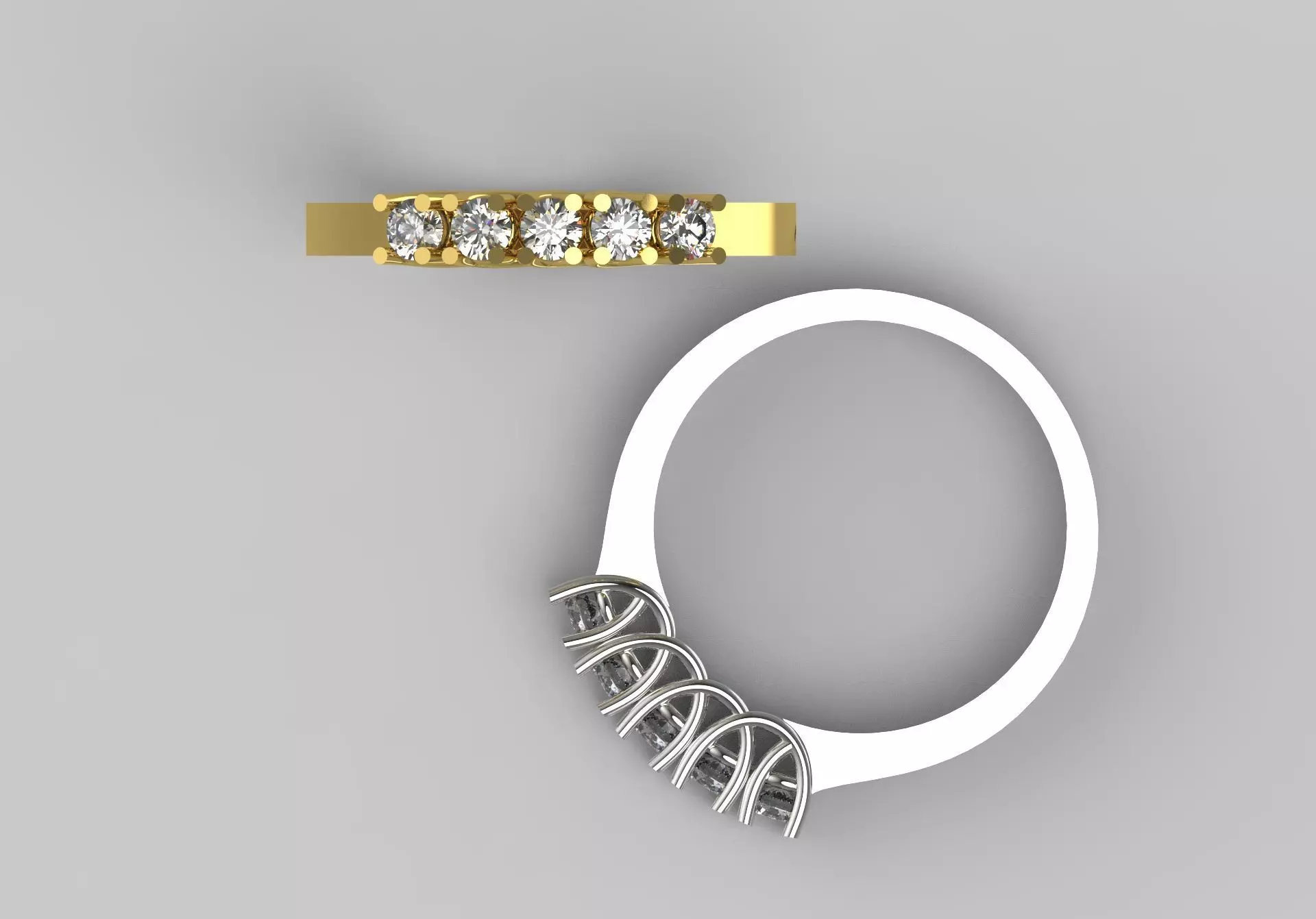 The Band and Row Diamond Ring Collection _35