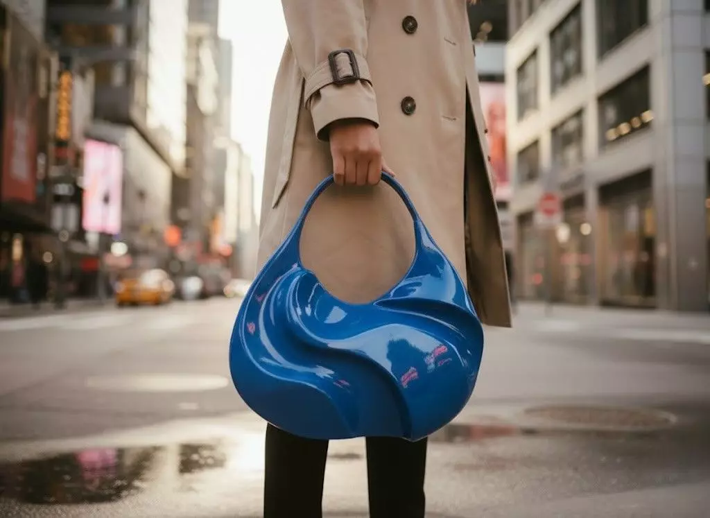Abstract Fluid Handbag 3D print model_0
