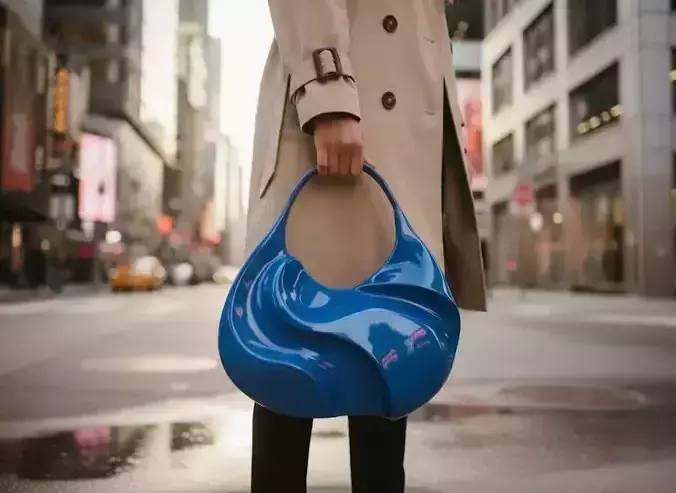 Abstract Fluid Handbag