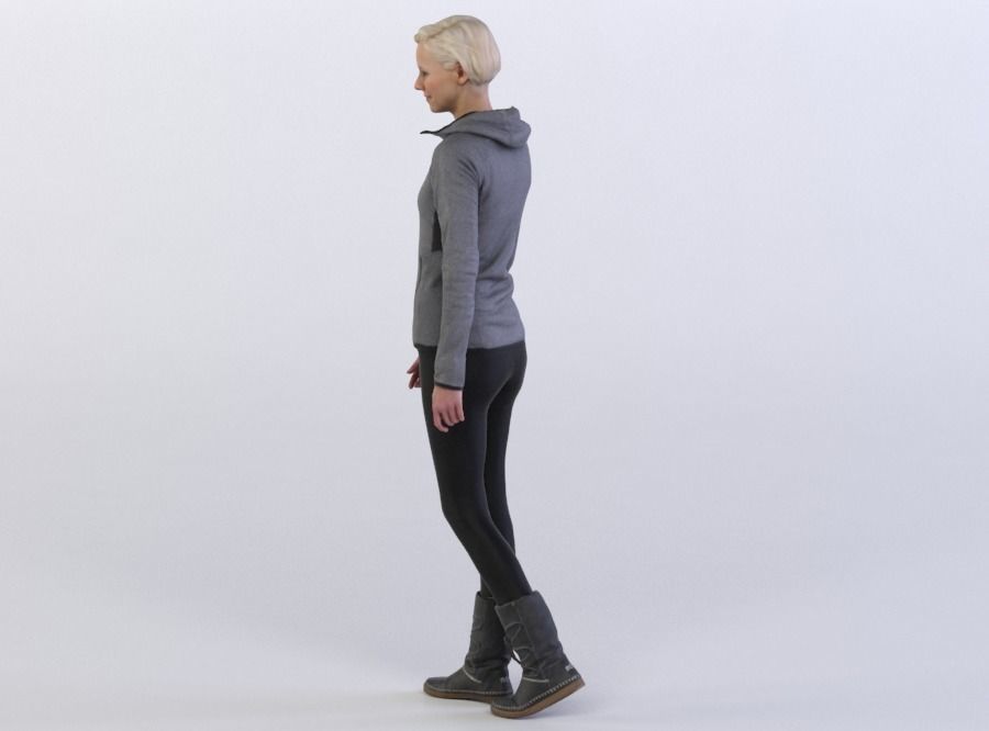 Stephanie 0376 Woman in sportswear 3D model_1