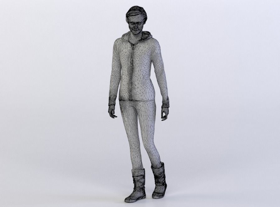 Stephanie 0376 Woman in sportswear 3D model_4