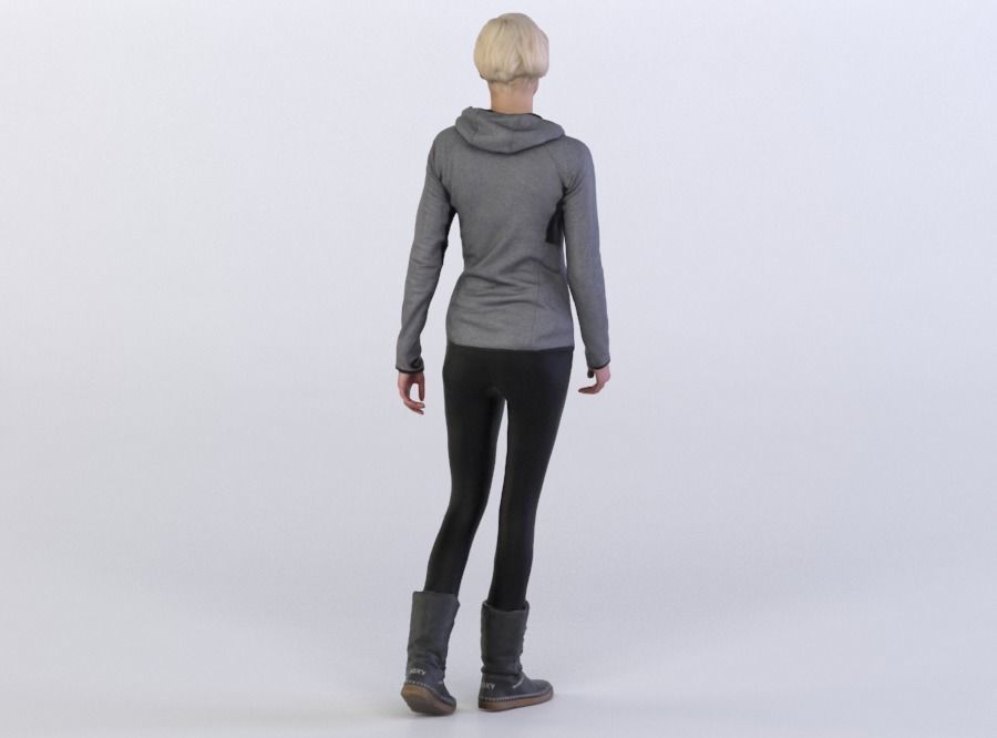 Stephanie 0376 Woman in sportswear 3D model_2