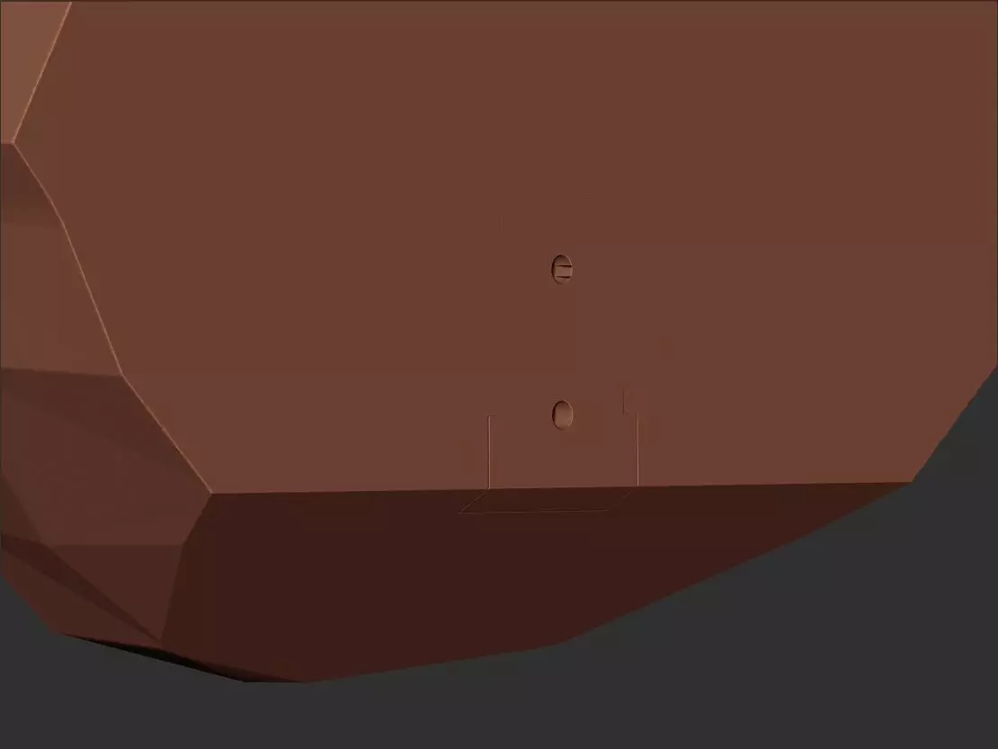 Low Poly Lips Wall Art 3D print model_10