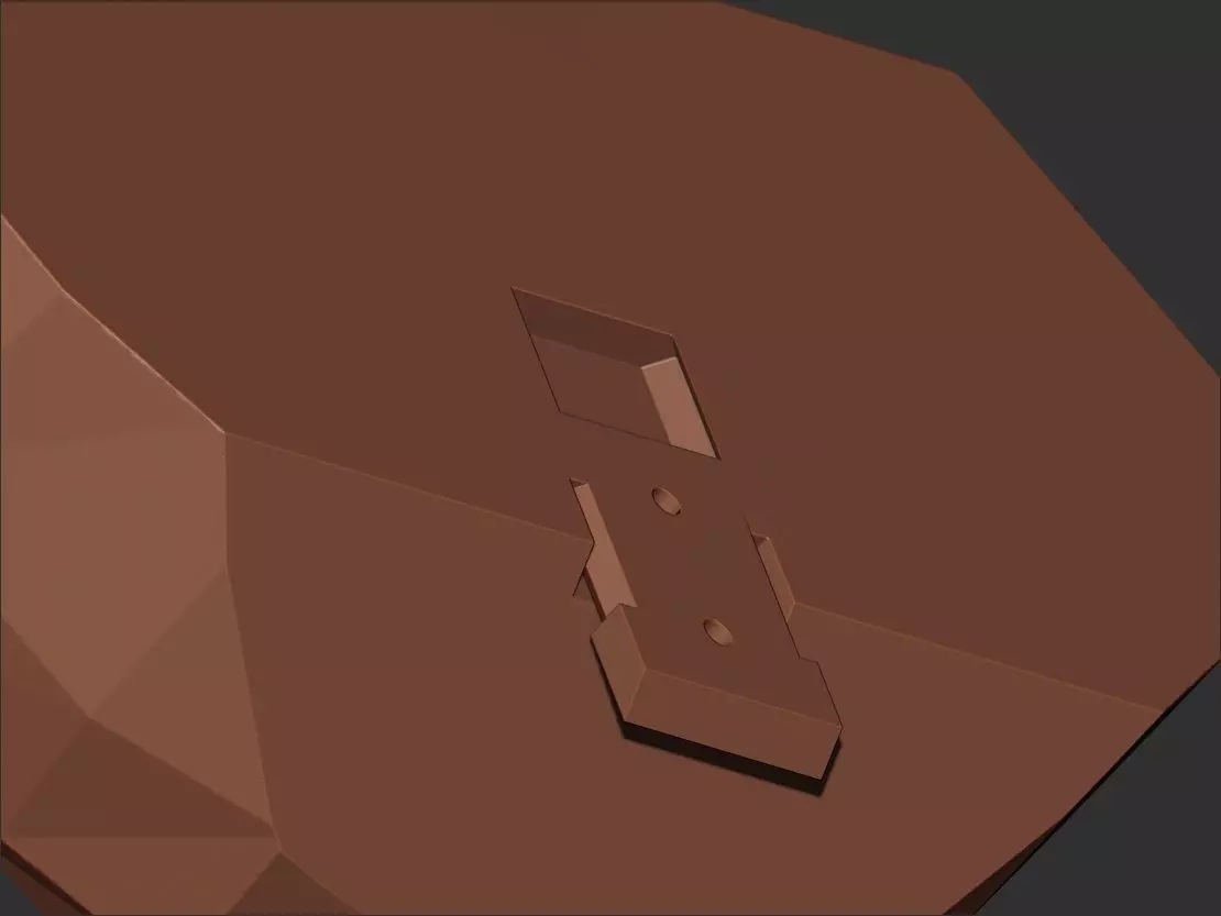 Low Poly Lips Wall Art 3D print model_12