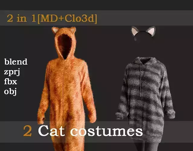 2 Cat costumes