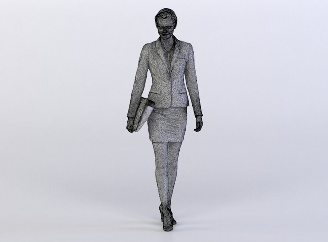 Stephanie 0383 Woman carrying a folder