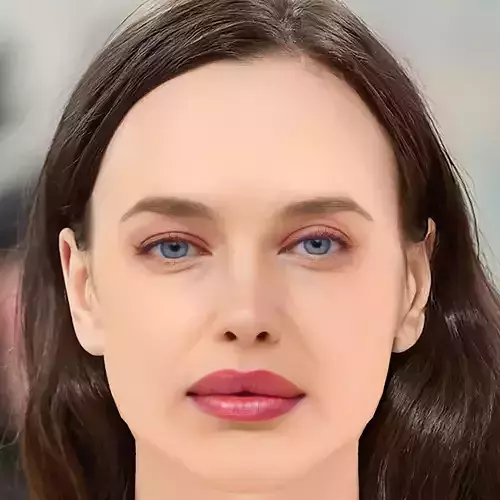 Irina Shayk Head - No Hair - Low poly head for game