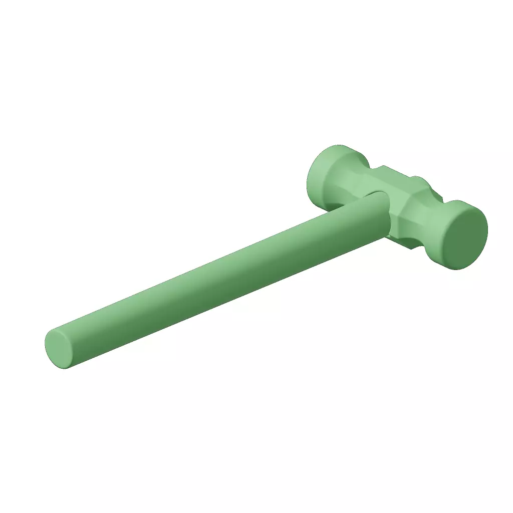 Plastic Carpentry Hammer Toy 3D model_4