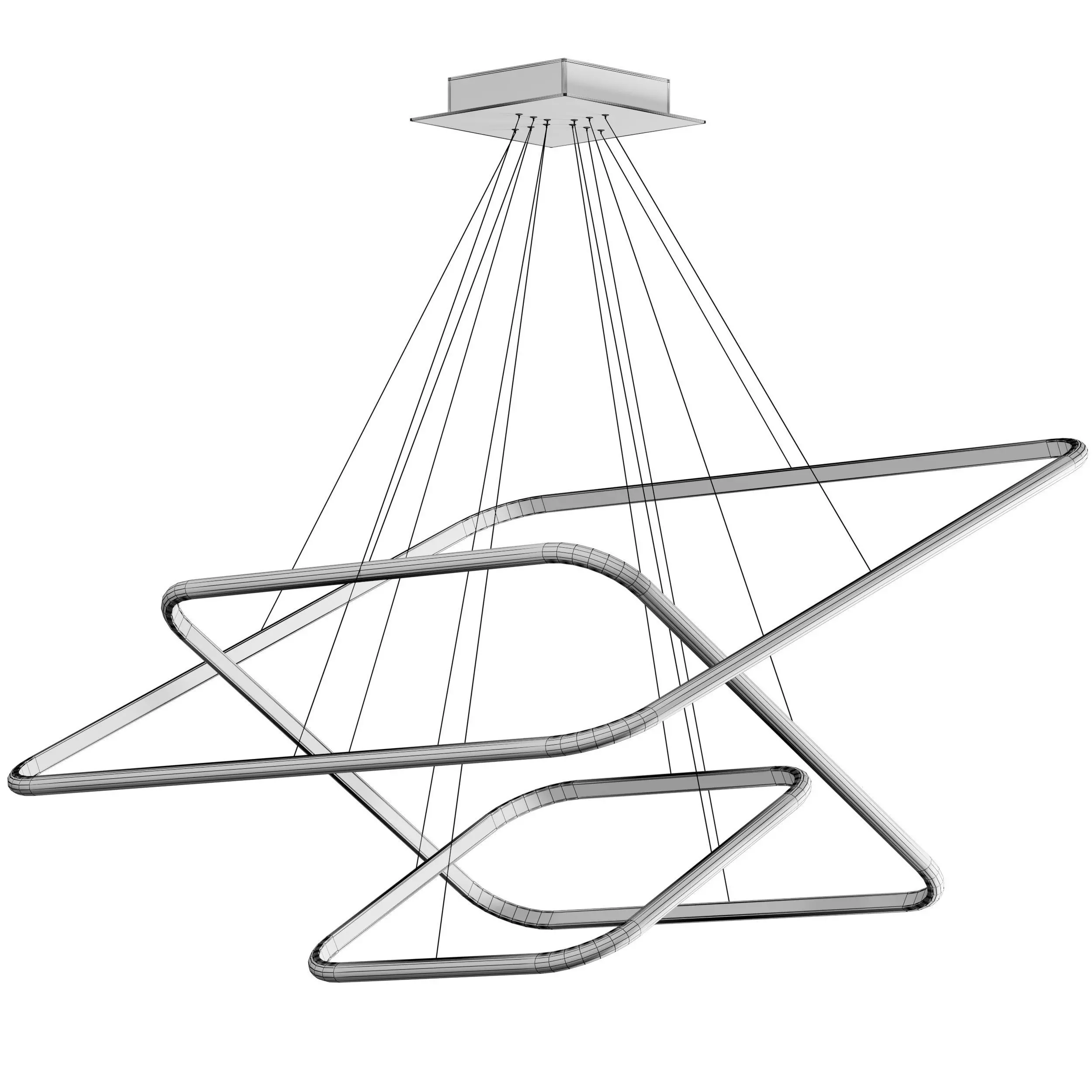 JMrider Pendant Light Modern corona 3D model_5