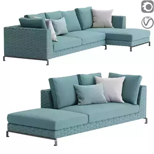 Ray Outdoor Fabric Sofa  v1