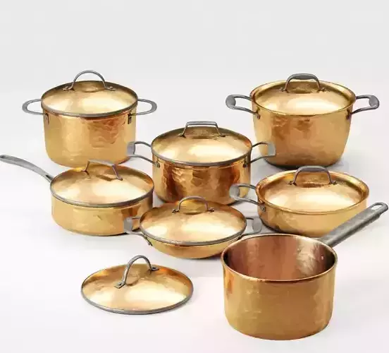 Copper Cookware 3D model