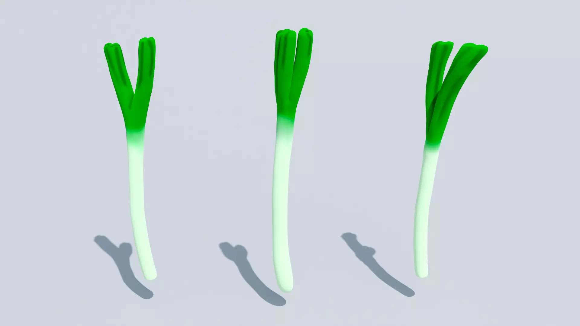 green onion Free 3D model