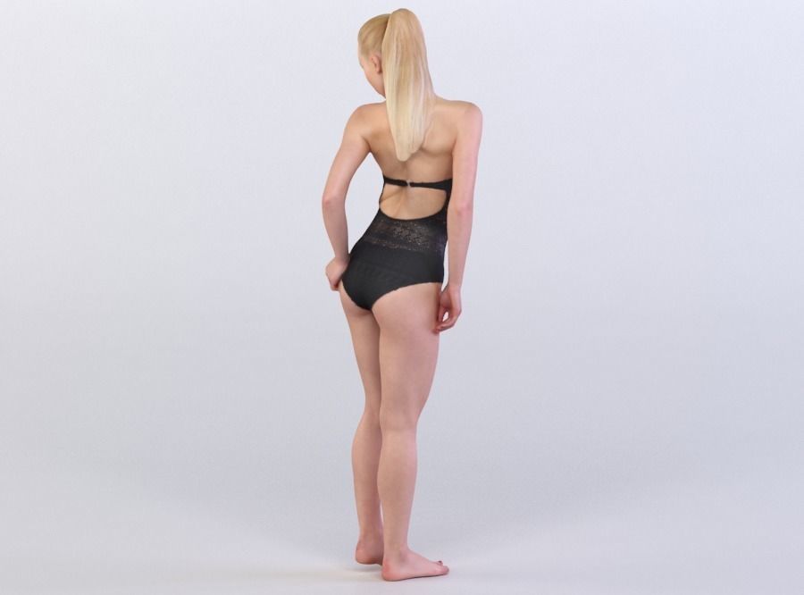 Tilda 0013 Woman in underwear 3D model_2