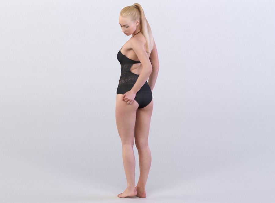 Tilda 0013 Woman in underwear 3D model_1