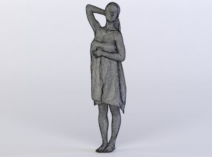 Tilda 0014 Woman in a bath towel