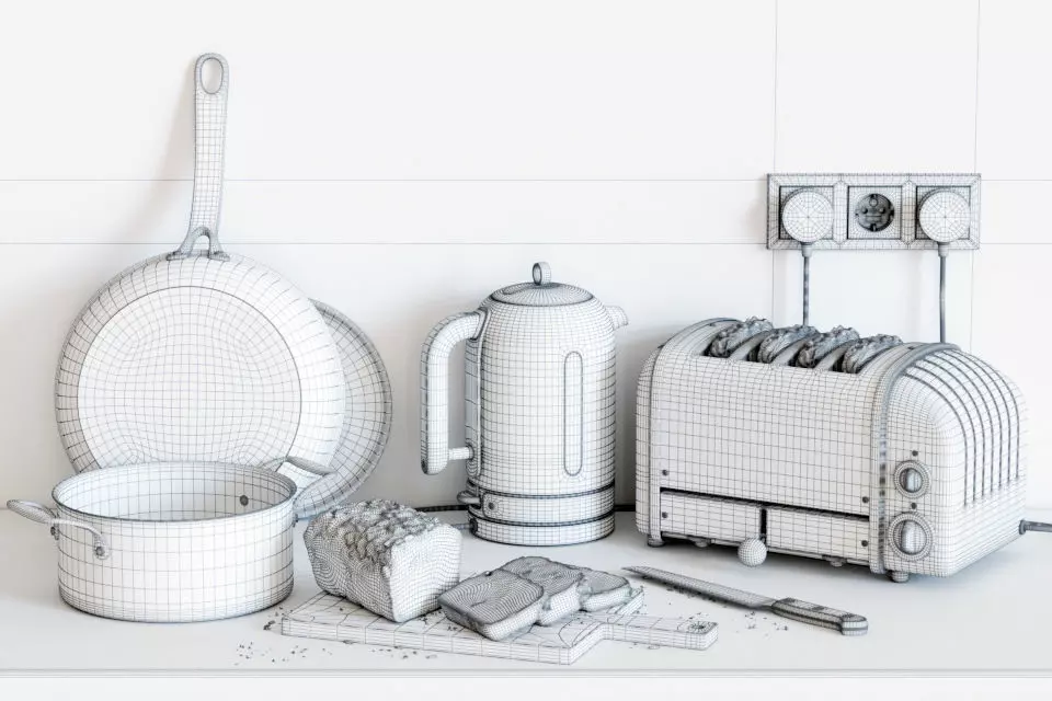 Dualit kitchen set 3D model 3D model_6