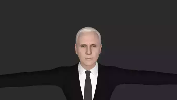 Mike Pence  Hyper Realistic Full Body Fully Rigged 