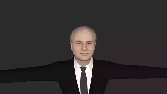 Mihail Gorbacov Hyper Realistic Full Body Fully Rigged