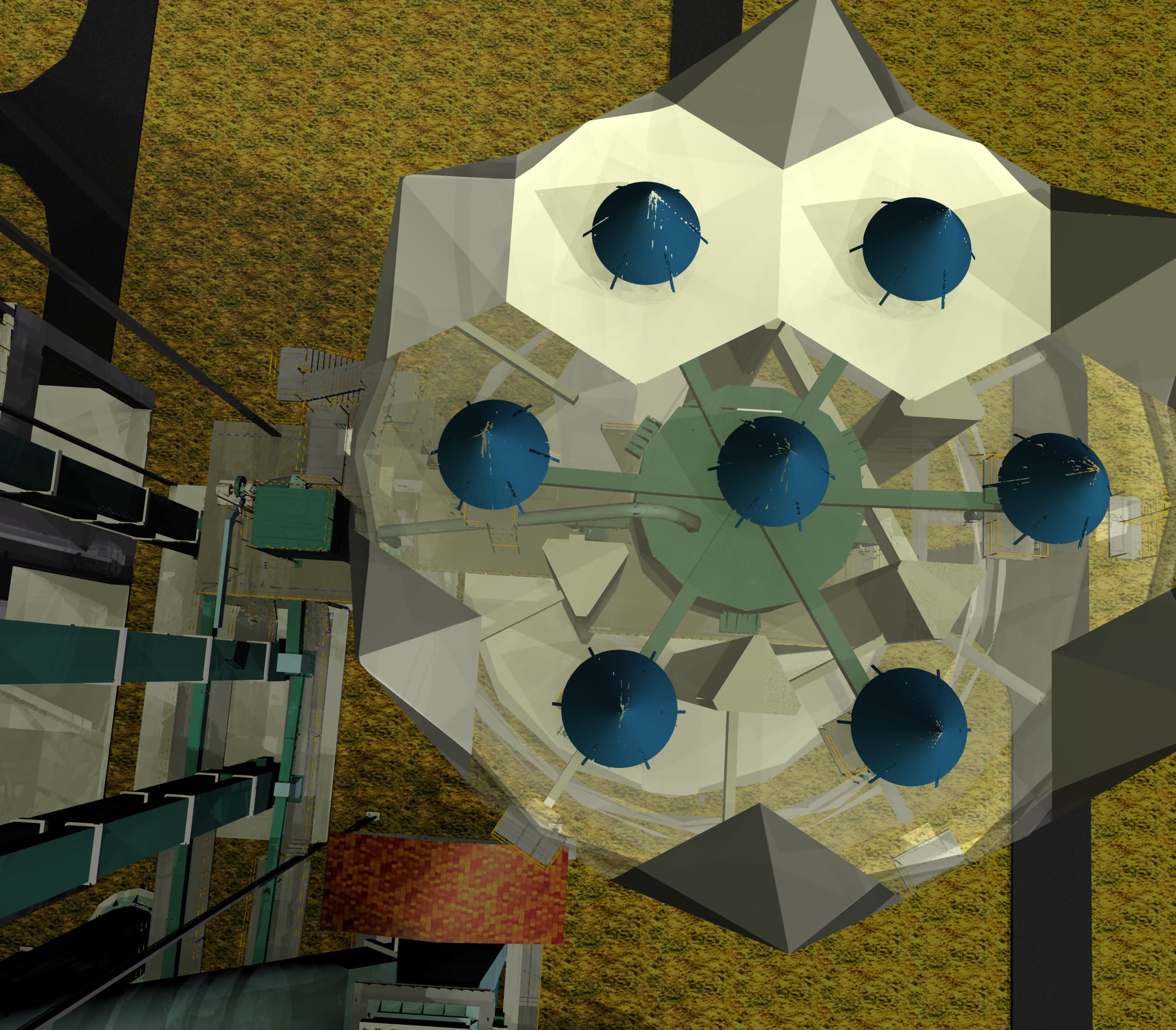 Control Feed Silo Kiln Feed Free 3D model_1