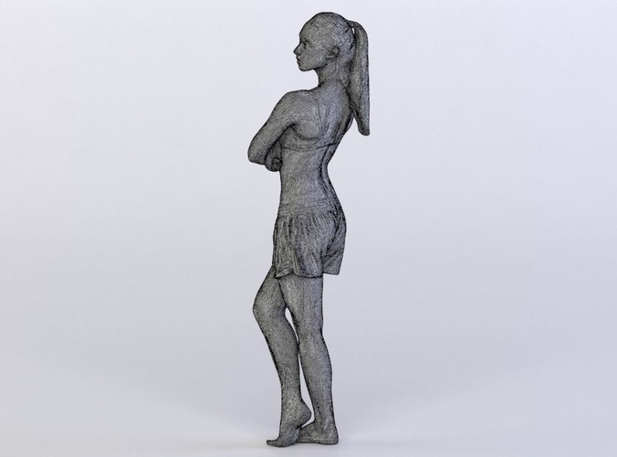 Tilda 0070 Woman in underwear, arms folded