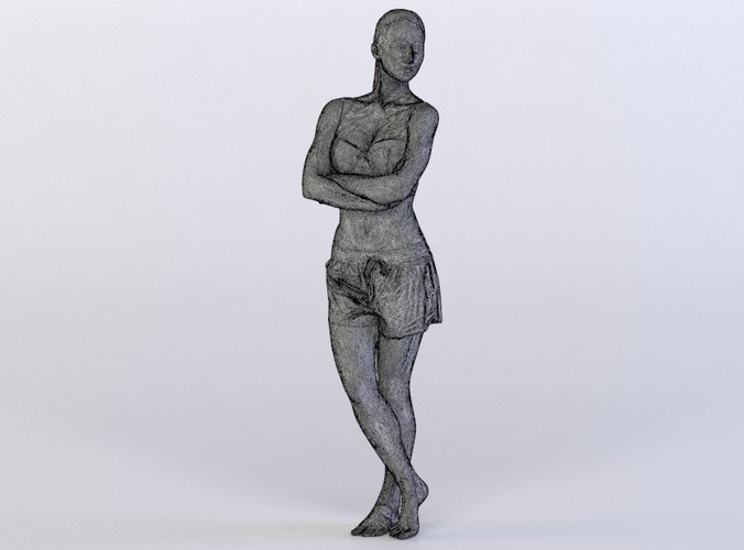 Tilda 0070 Woman in underwear, arms folded