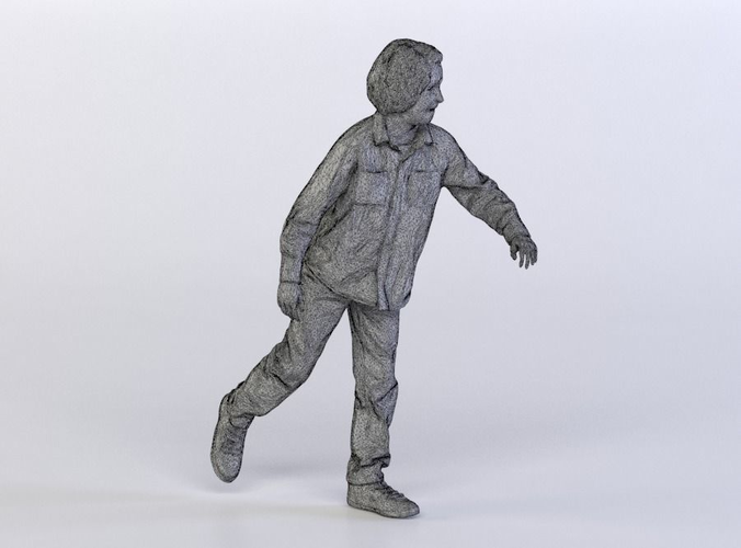 Tim 0209 Child Standing Leaning Forward