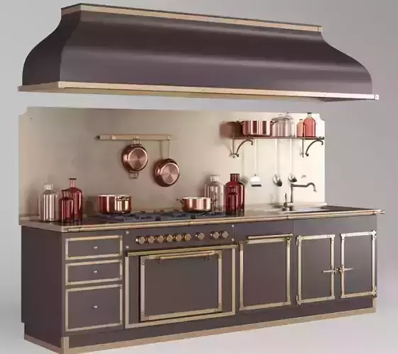 ARTIMINO PALACE By Officine Gullo kitchen set 3d model 3D model