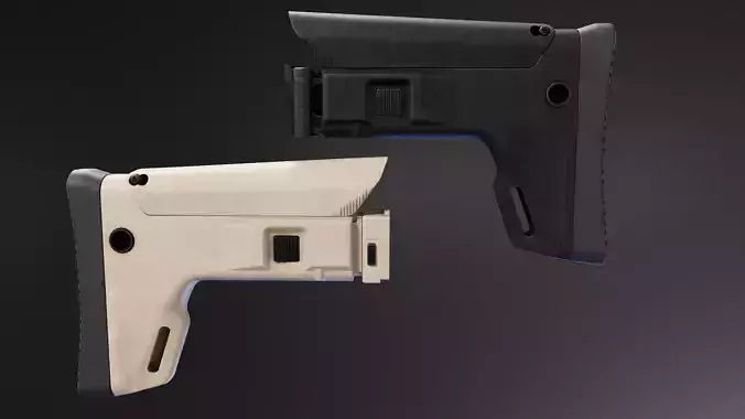 3D model ACR Stock for AK Rifle VR / AR / low-poly | CGTrader