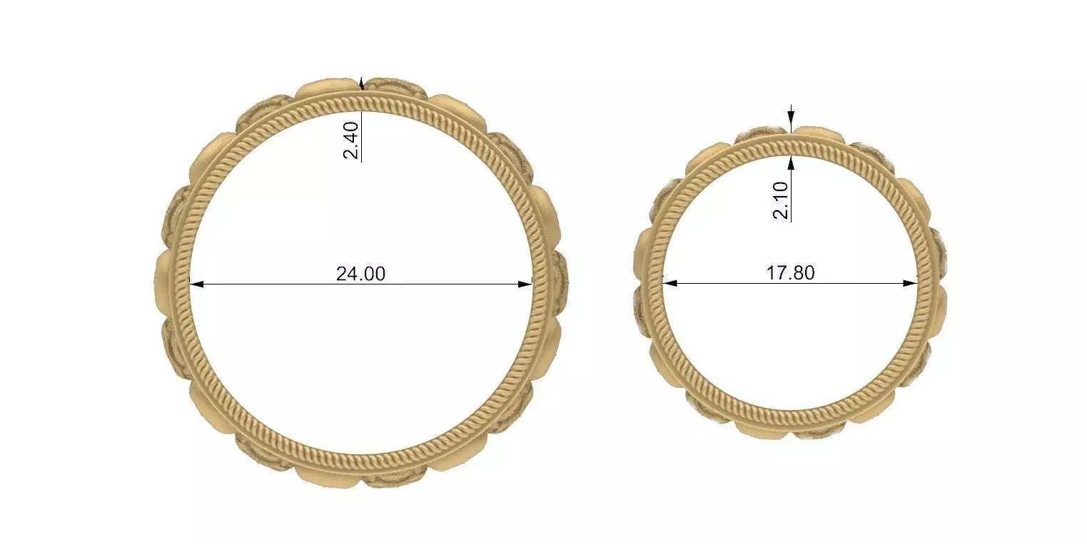 Skull ring 3D print model_5