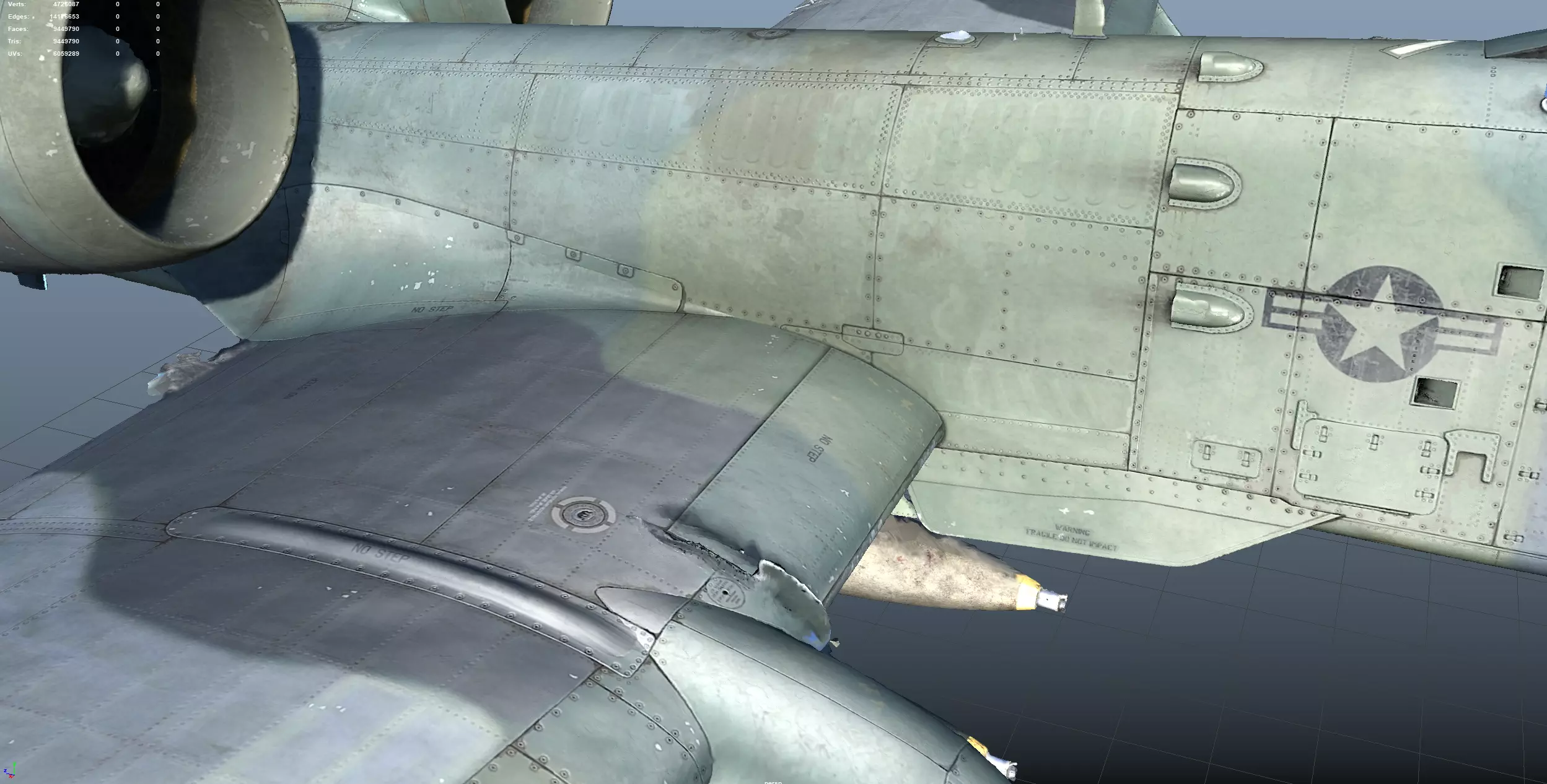 A-10 Thunderbolt High Quality 3d scan 3D model_2