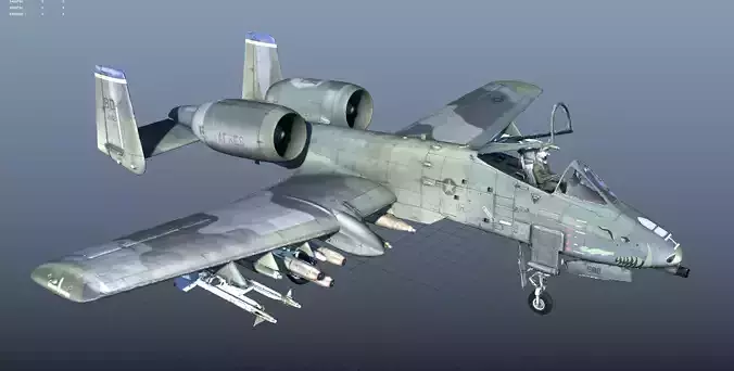 A-10 Thunderbolt High Quality 3d scan