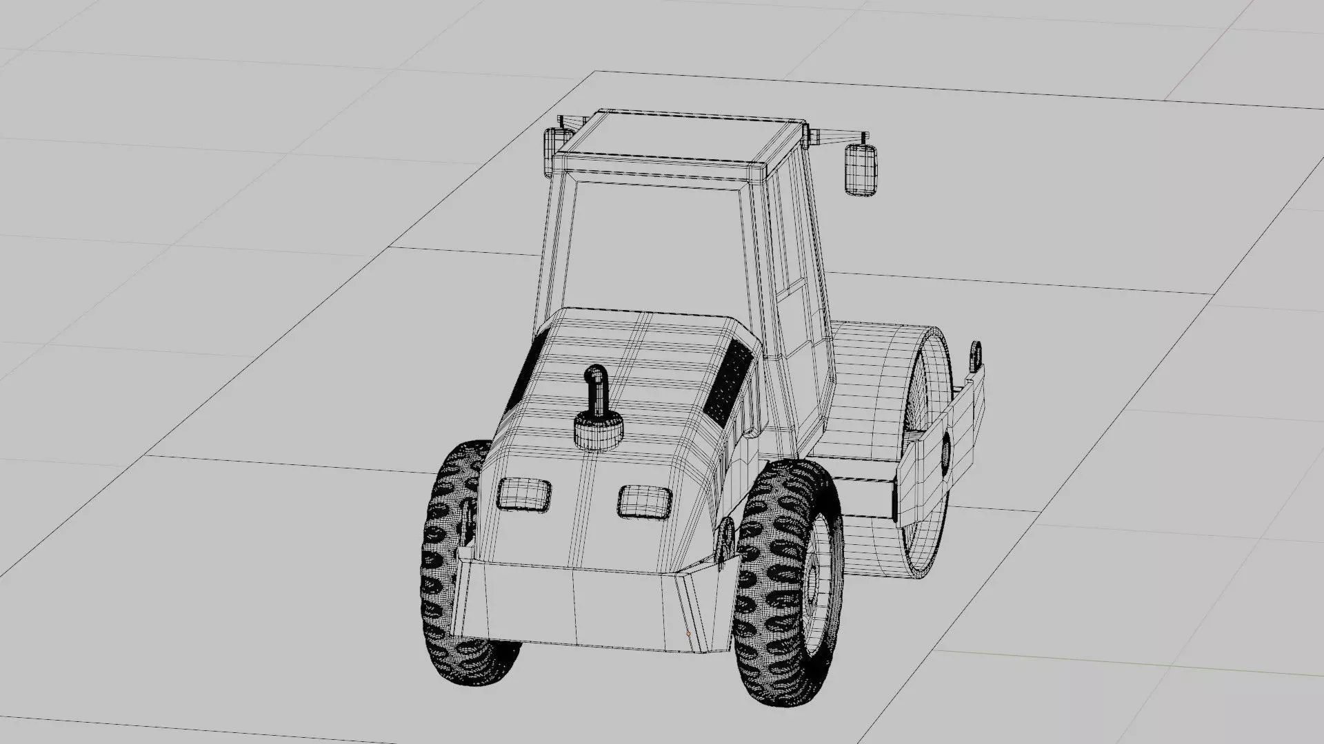 Road roller 3D model_5
