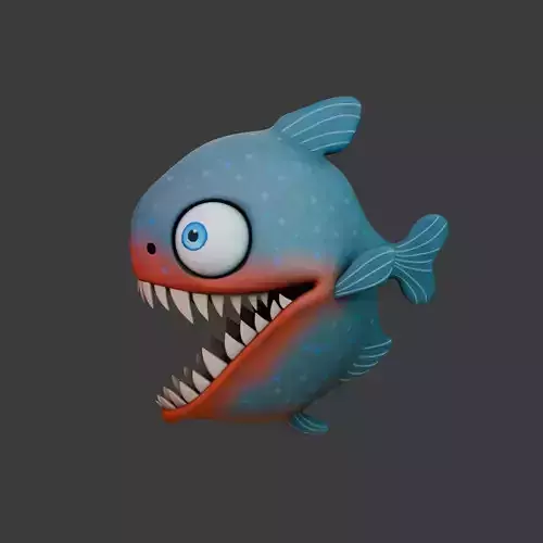 Piranha cartoon