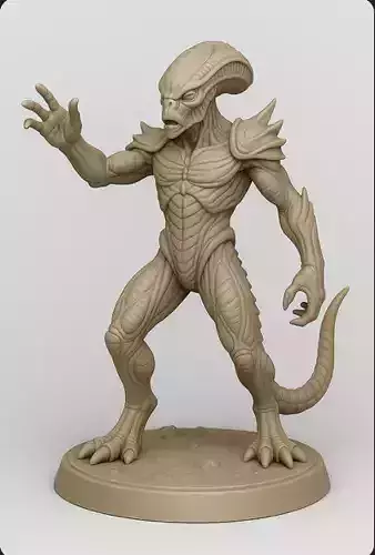 Alien Overlord 3D Printable STL