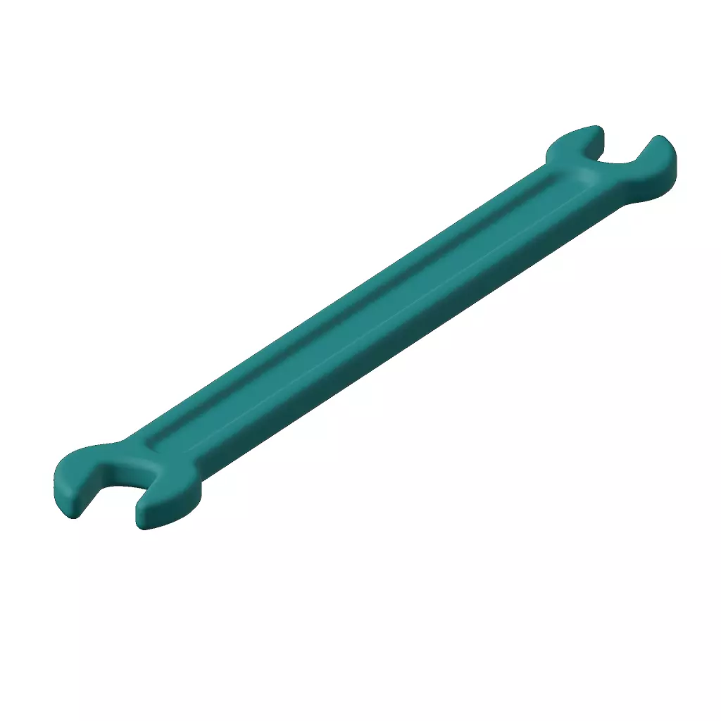 Plastic Double End Spanner Toy 3D model_1