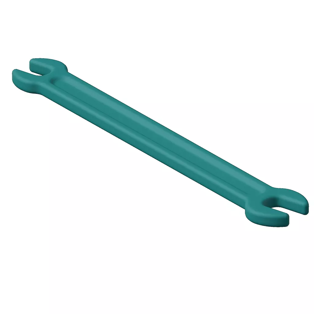 Plastic Double End Spanner Toy 3D model_0