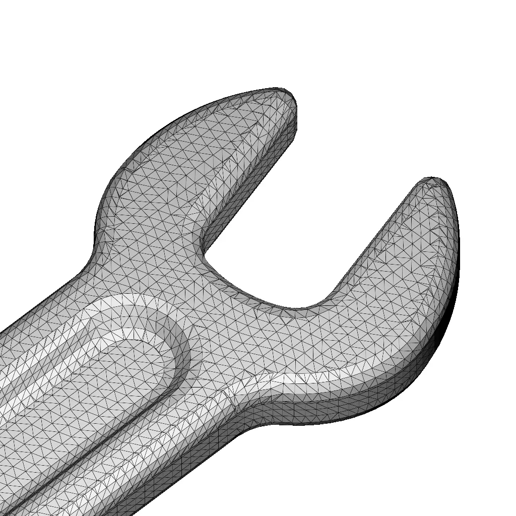 Plastic Double End Spanner Toy 3D model_5