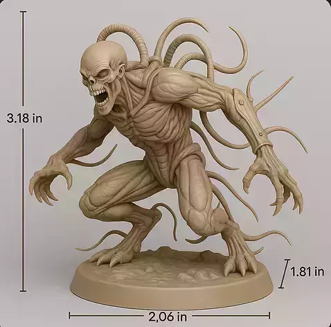 Bio-Engineer Genetic Alien Sculptor 3D Printable STL