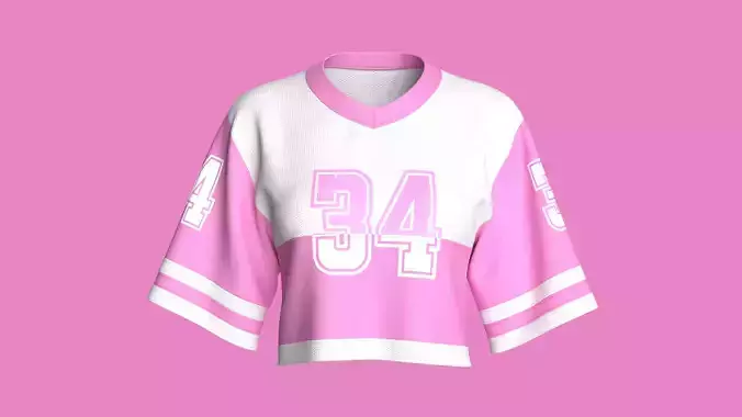 Girls Basketball Crop Tshirt - Mesh