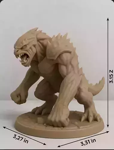 Bone Crusher Alien War Beast 3D Printable STL