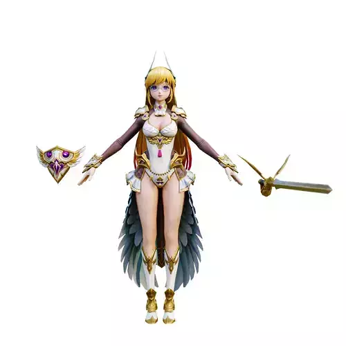 Beautiful female warrior