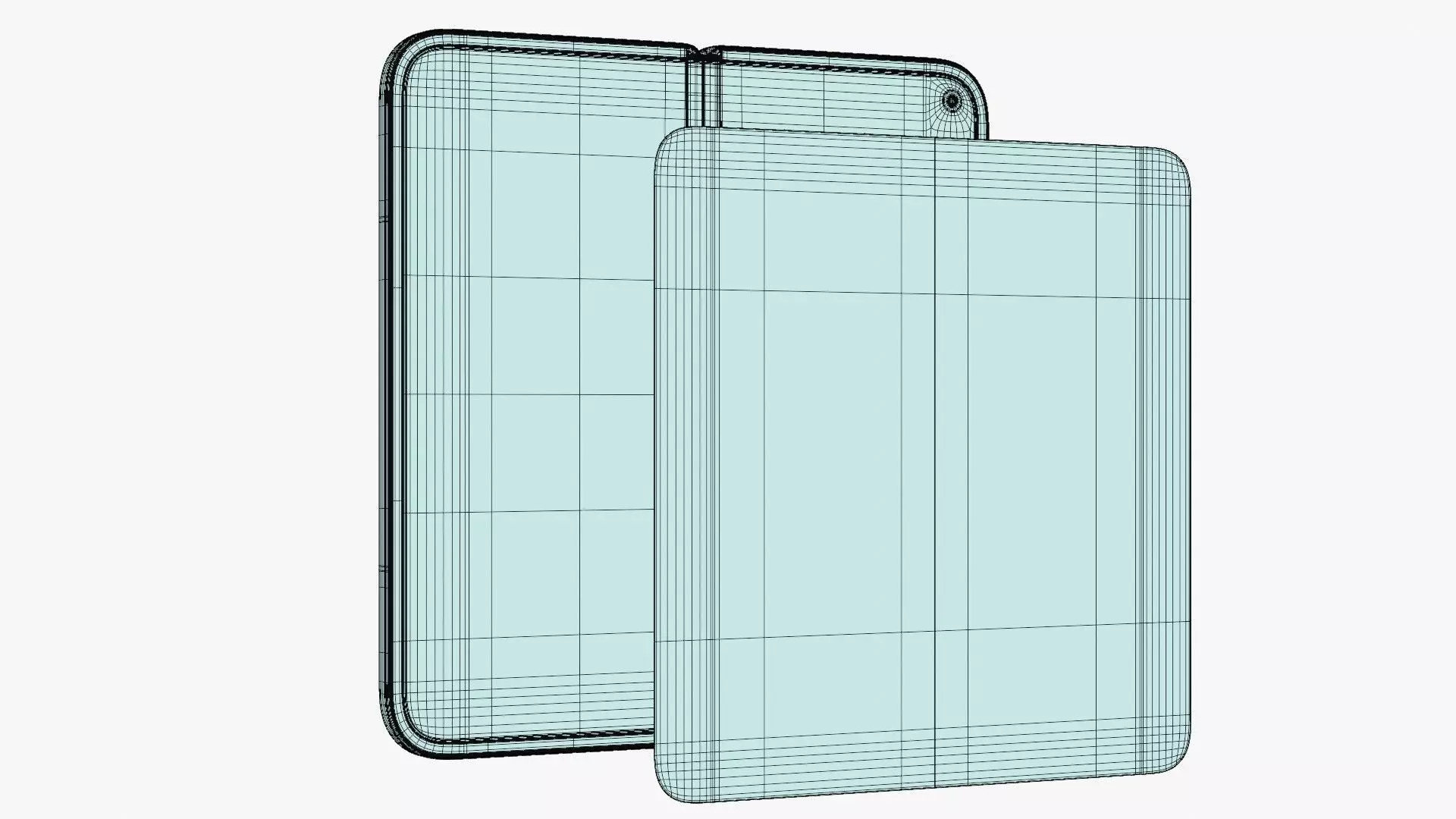 Google Pixel 10 Pro Fold Jade Low-poly 3D model_16