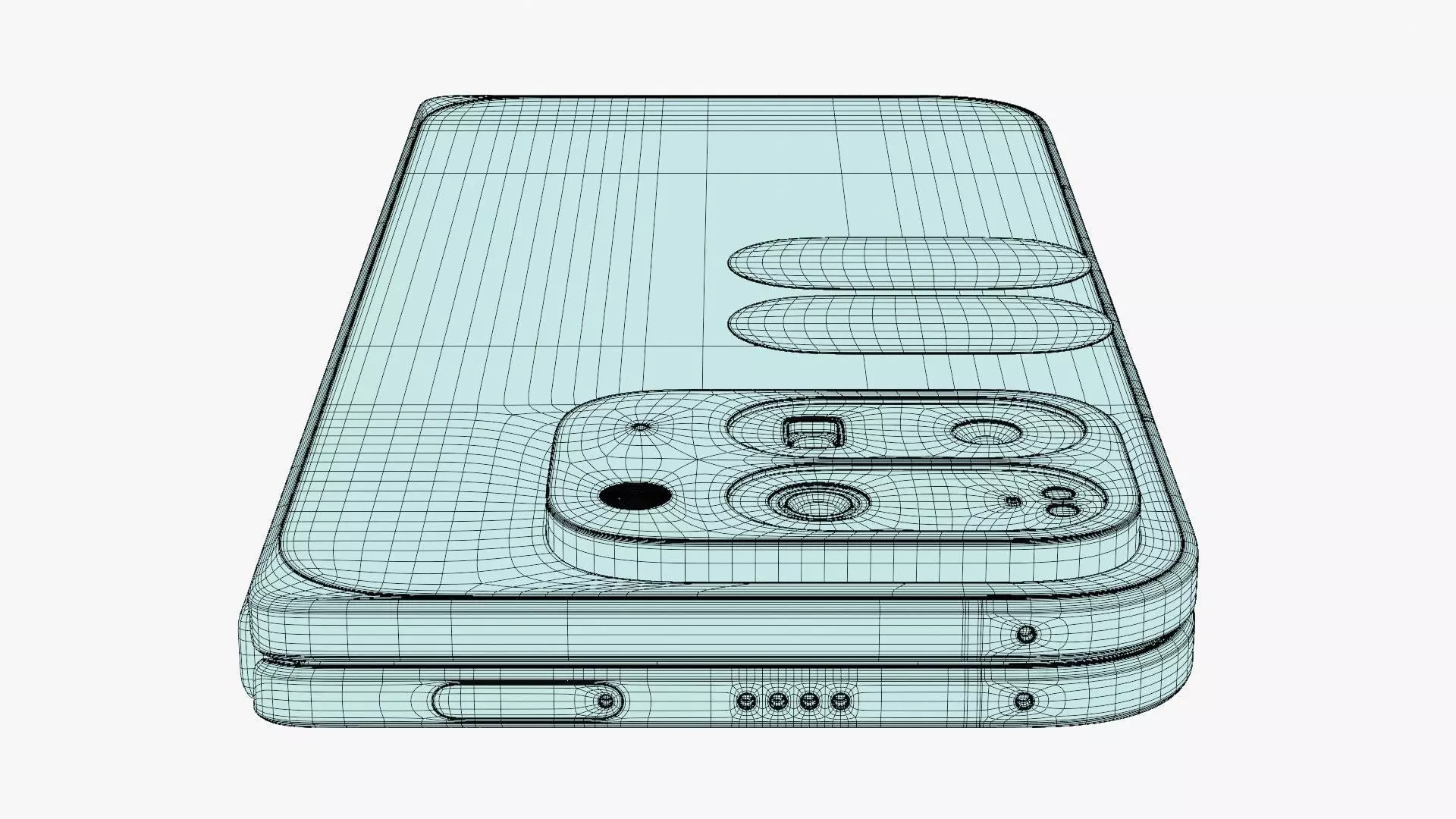 Google Pixel 10 Pro Fold Jade Low-poly 3D model_18