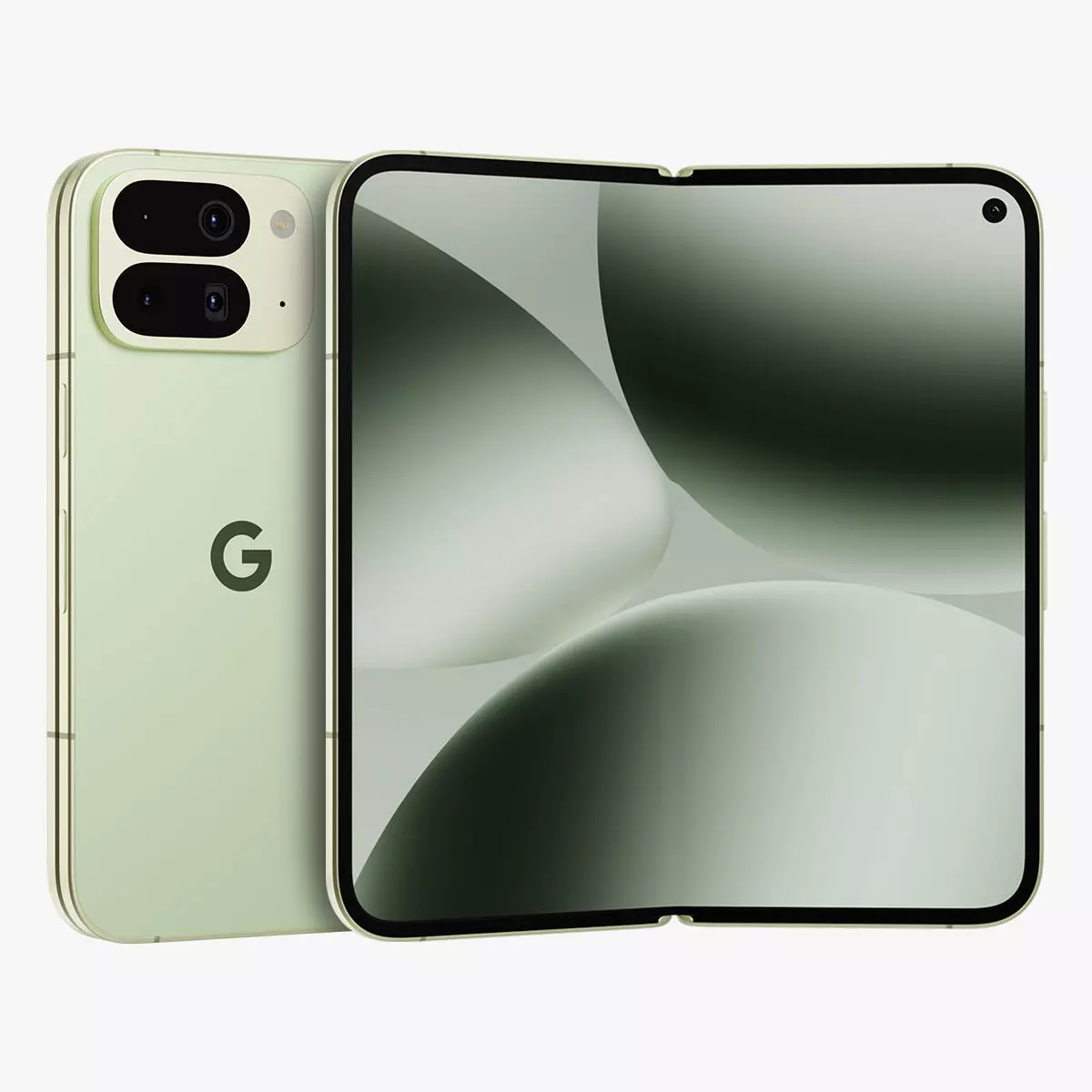 Google Pixel 10 Pro Fold Jade Low-poly 3D model_0