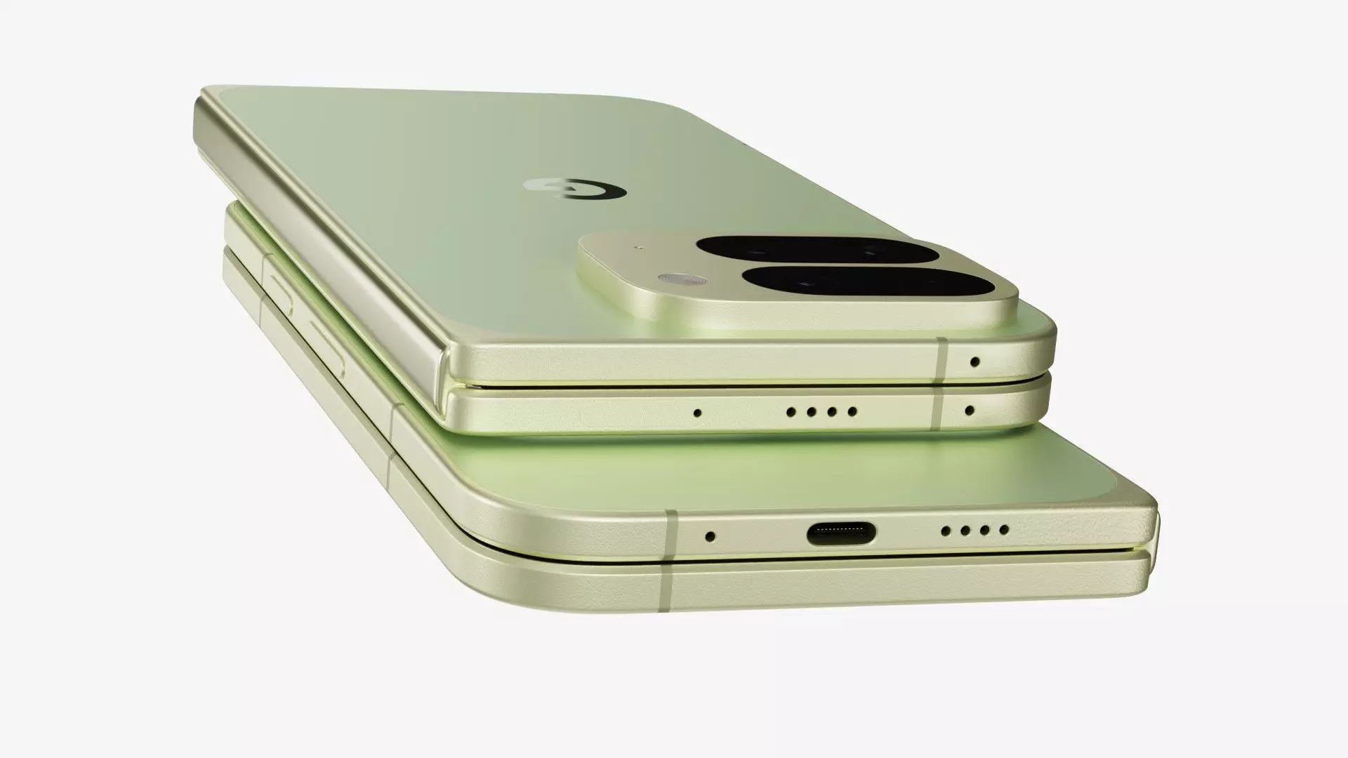 Google Pixel 10 Pro Fold Jade Low-poly 3D model_7