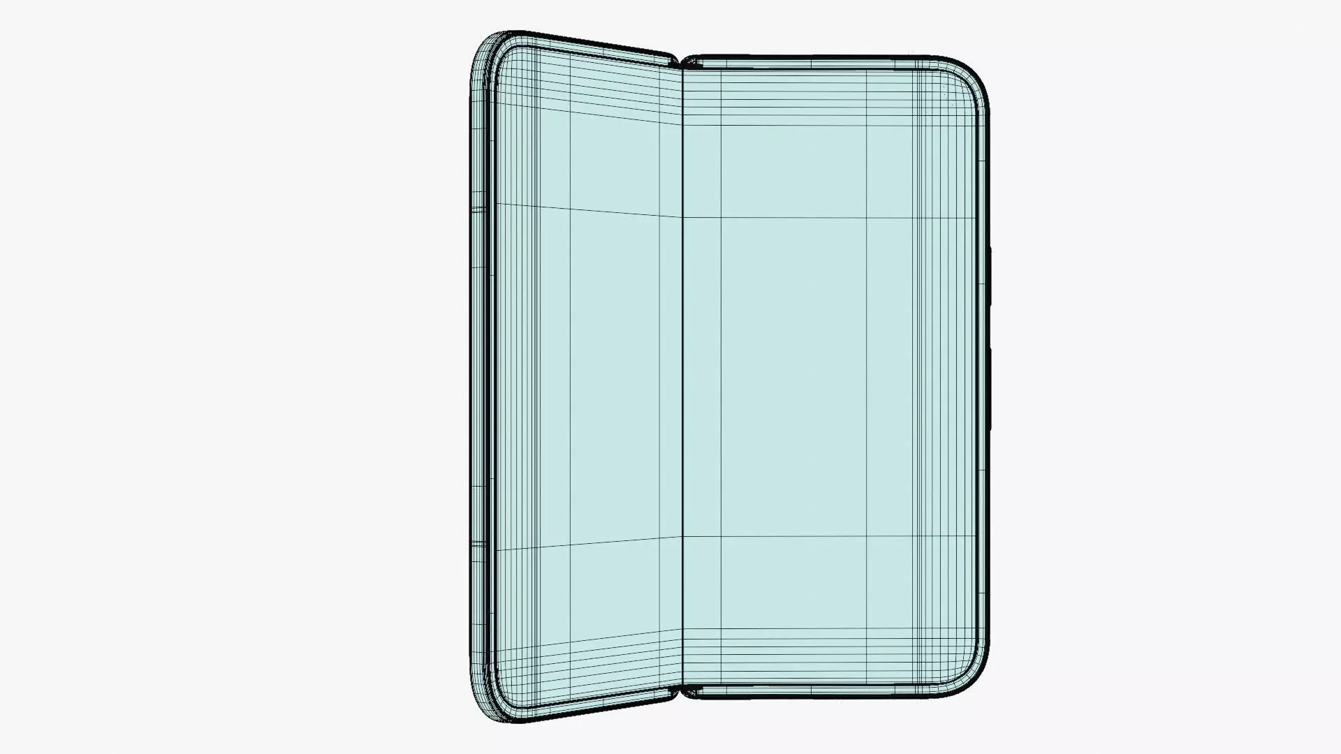 Google Pixel 10 Pro Fold Jade Low-poly 3D model_20