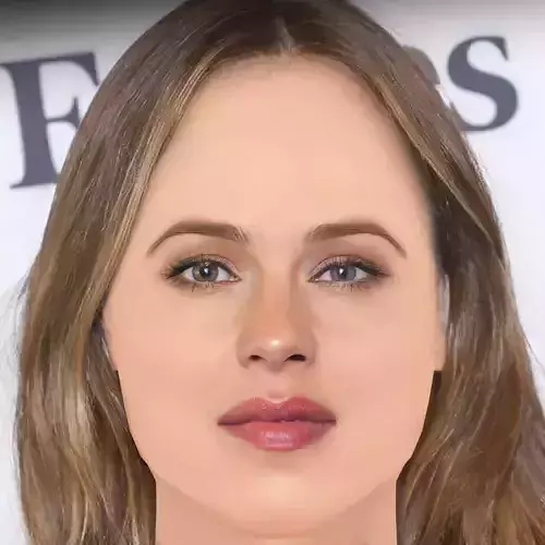 Jennifer Garner Head - No Hair - Low poly head for game